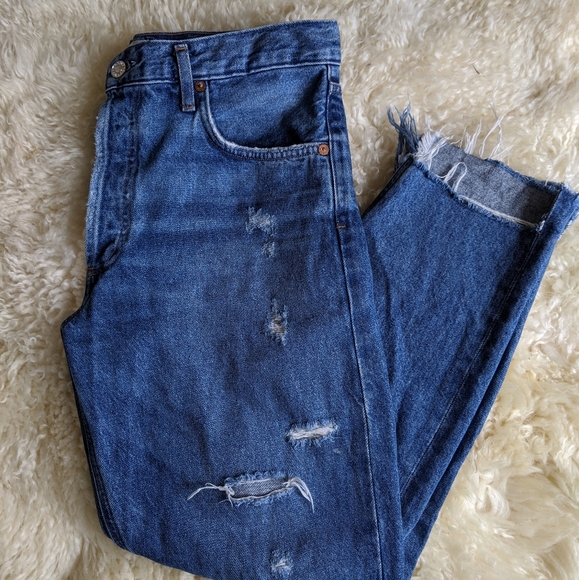 Agolde Riley High Waisted Denim - Picture 1 of 4